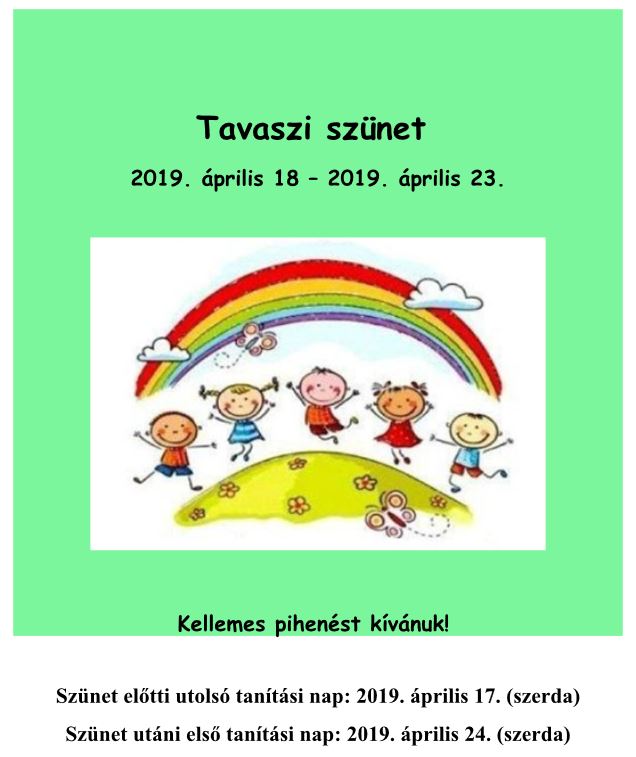 tavasziszunet 2019